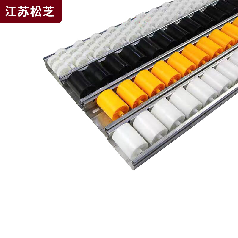 厂家直供现货85流利条输送设备中量型滑轨加强型钣金仓储输送滚轮