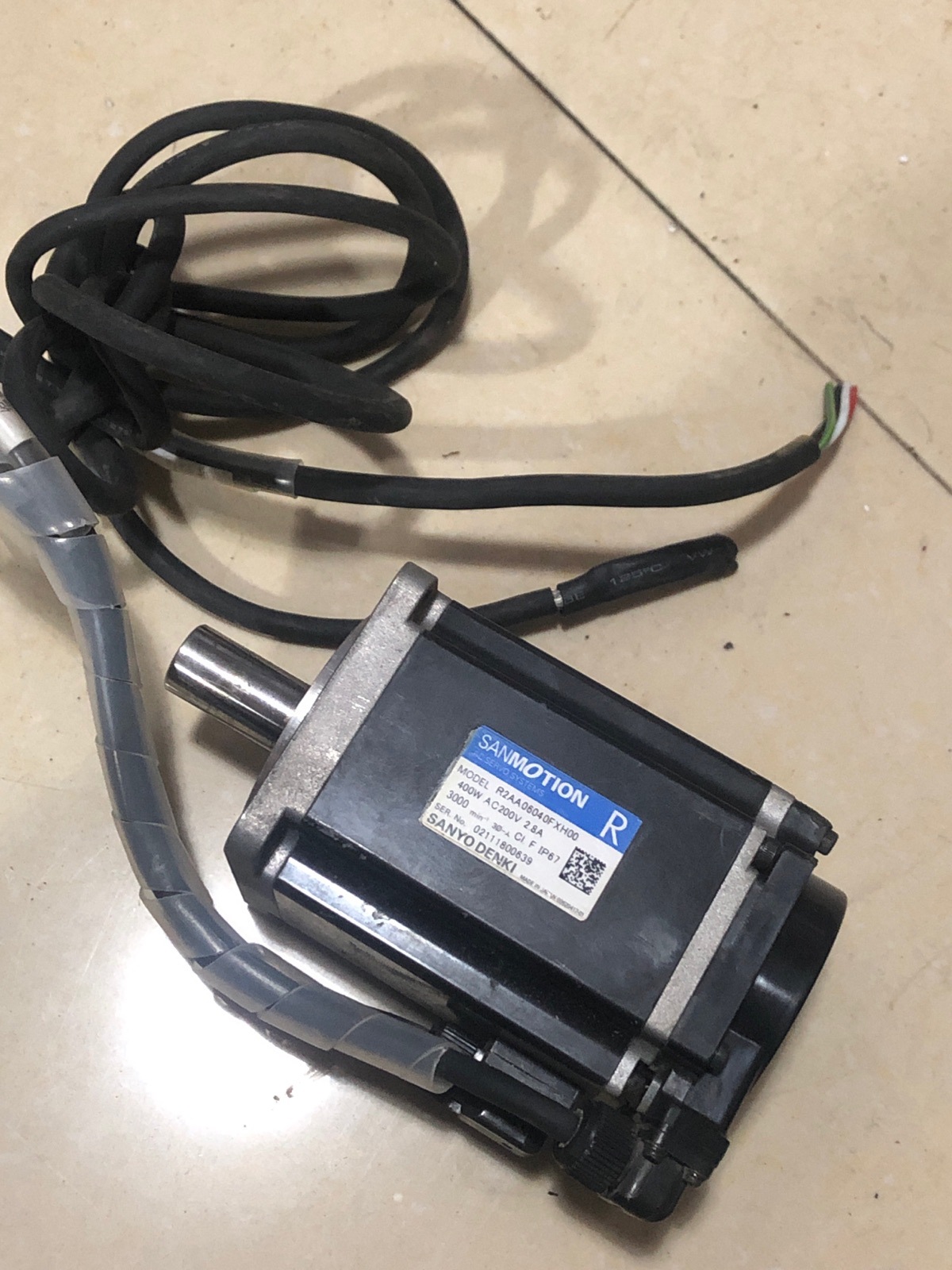 三洋rs1a03aa r2aa06040fxh00 400w 1.27nm 60 伺服电机