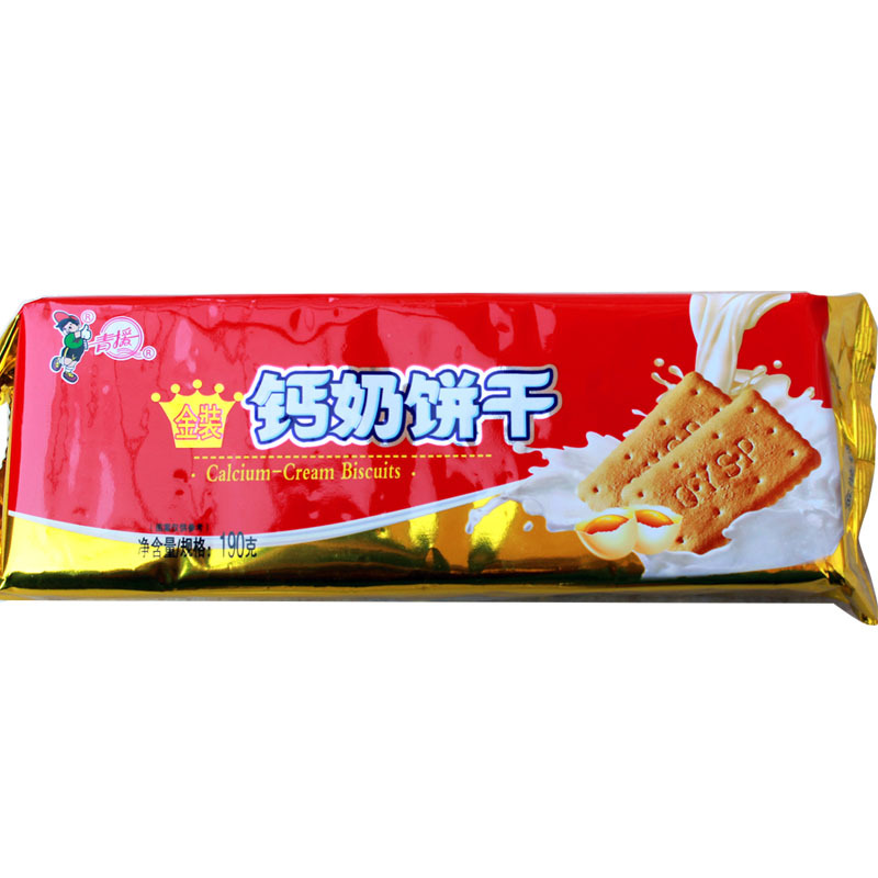 冷冻是否含糖含糖热卖月份全年包装规格青援金装钙奶饼干10袋*190克