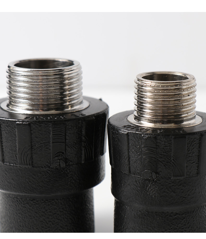 全新pe外丝直接外牙直通外螺纹管材管件配件水管接头厂家批发直销