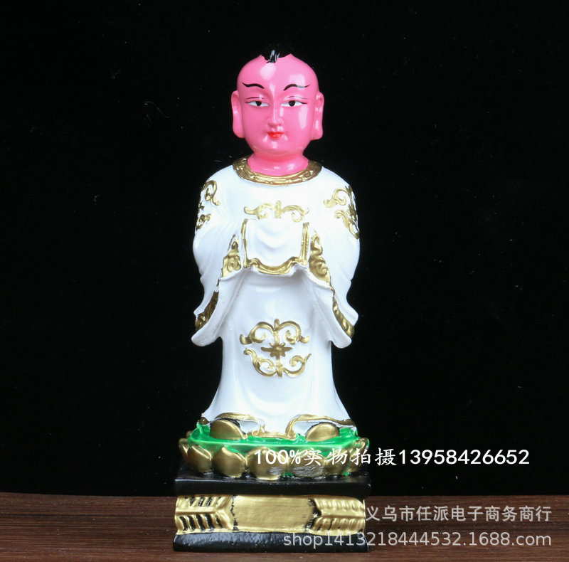 五方童子20cm树脂佛像五方佛佛教道教幡灵童法会法