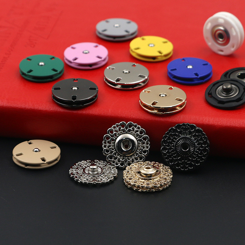 金属按扣暗扣防走光扣子隐形大衣纽扣子母扣钮扣高档衣服毛衣揿