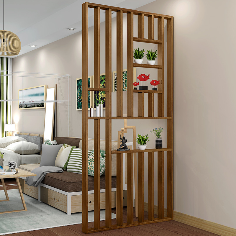 实木屏风客厅隔断新中式禅意屏风入户门玄关门厅隔断装饰圆形屏风