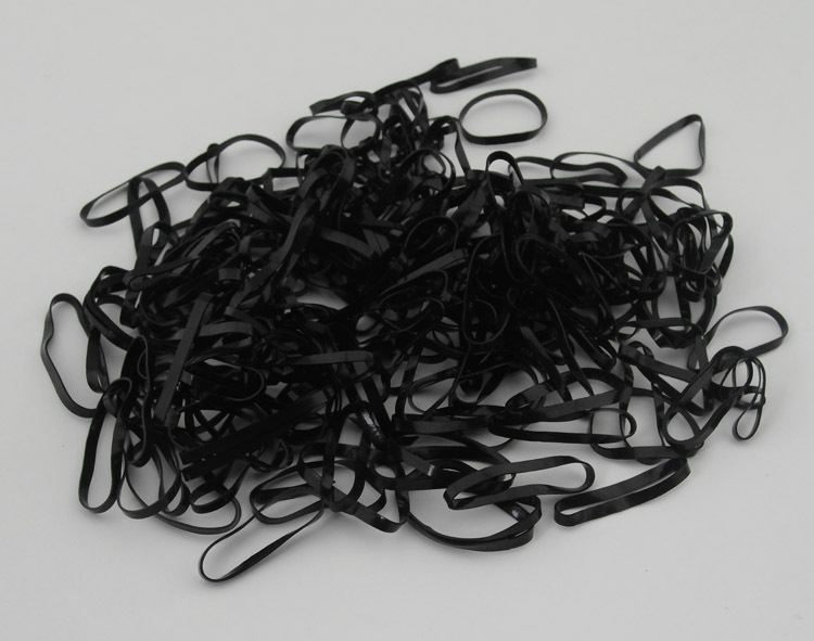 黑色橡皮筋皮圈 一次性皮筋 发圈发绳头绳头饰发饰