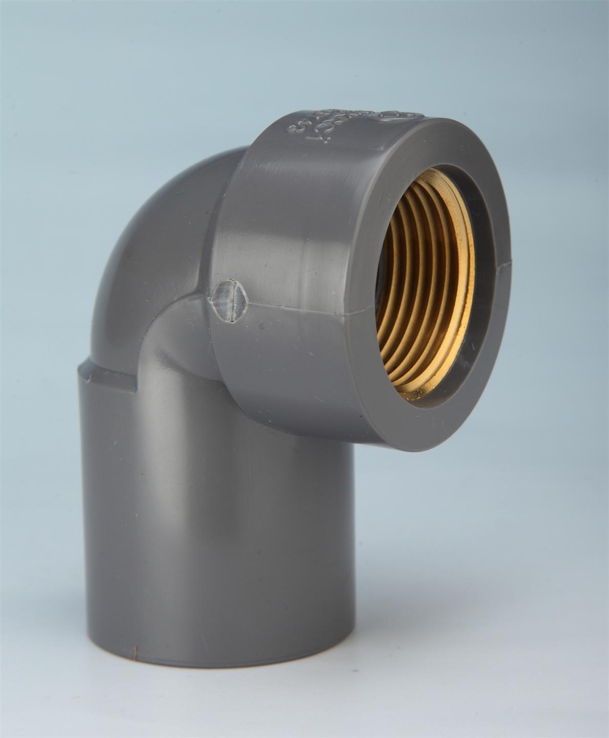 锚牌国标给水配件/upvc国标给点水内牙弯头(铜牙)