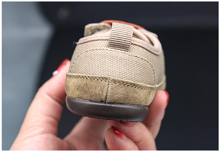 秋冬季加绒宝宝学步鞋毛毛帆布鞋马脚猪蹄鞋男婴幼儿软底分趾鞋子