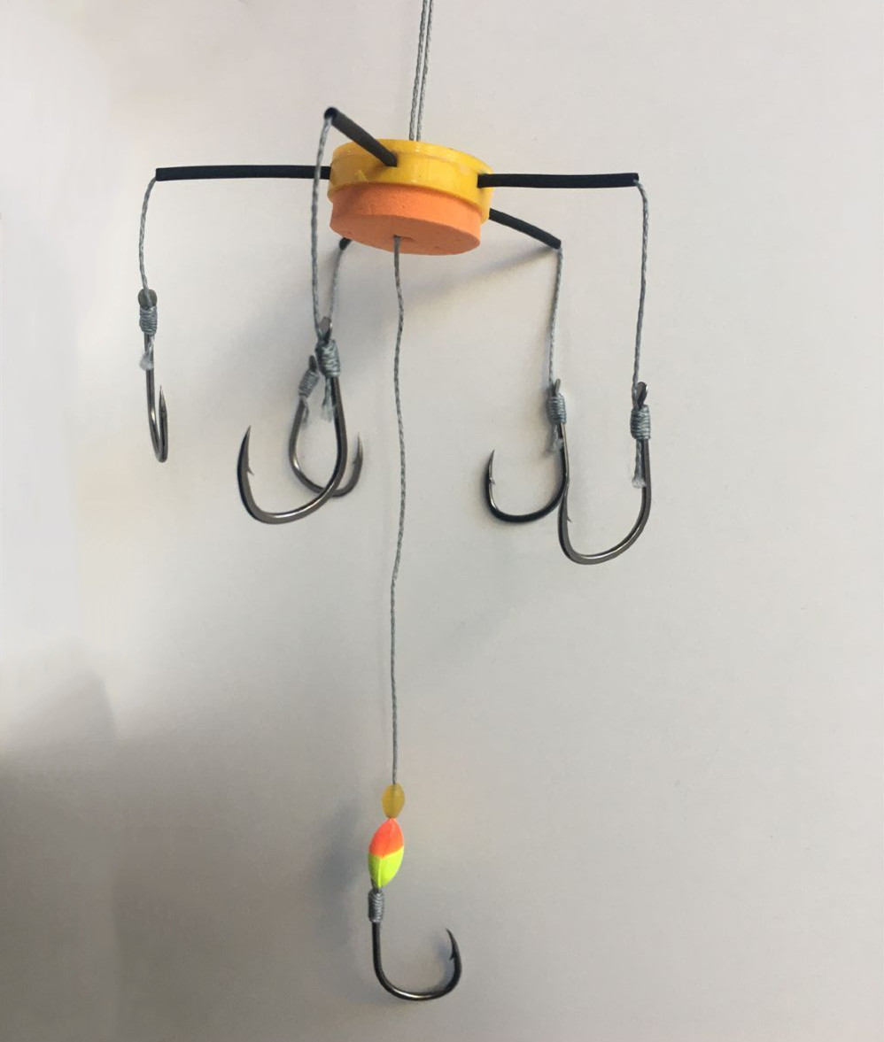 改良款翻板钩新款大力马线鲢鳙盘钩翻版钩豆饼爆炸钩配件成品套装