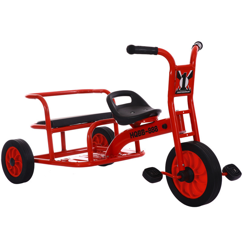 Kindergarten Children's Tricycle Double Preschool Children's Tricycle Outdoor Children's Pedal Toy Car Chinese Best-Selling