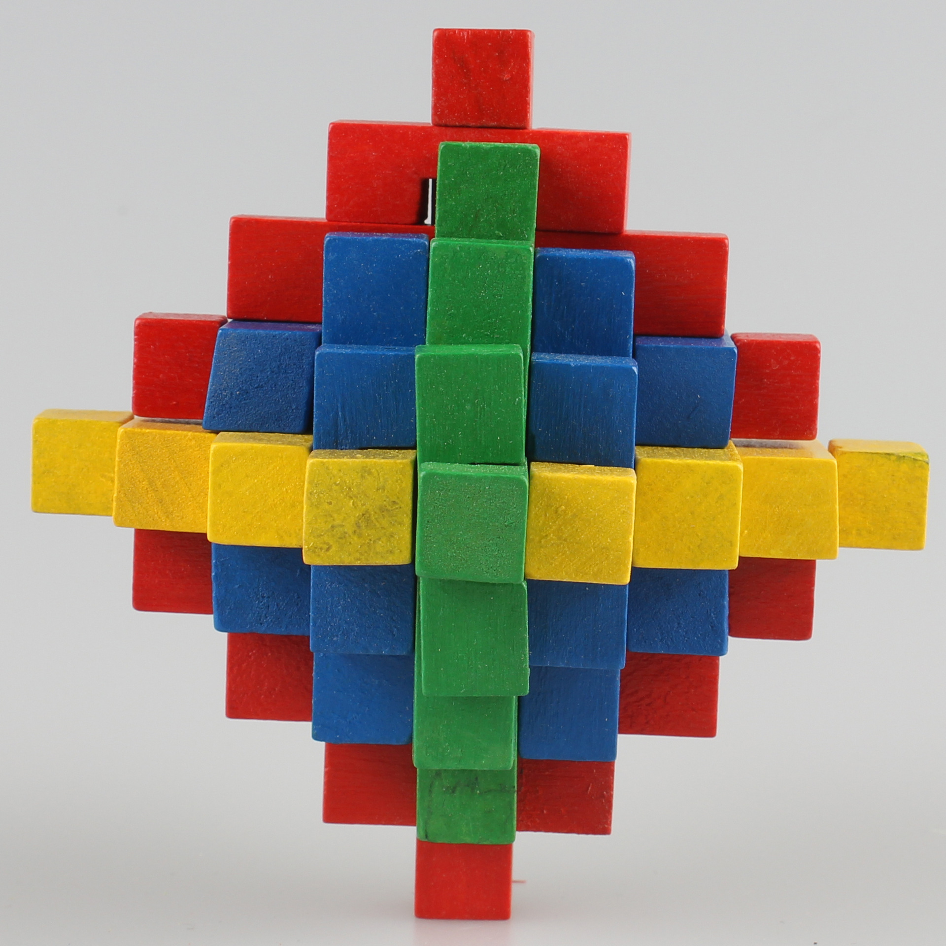 新款彩色大菠萝 精品古典益智玩具孔明锁 趣味解锁礼物