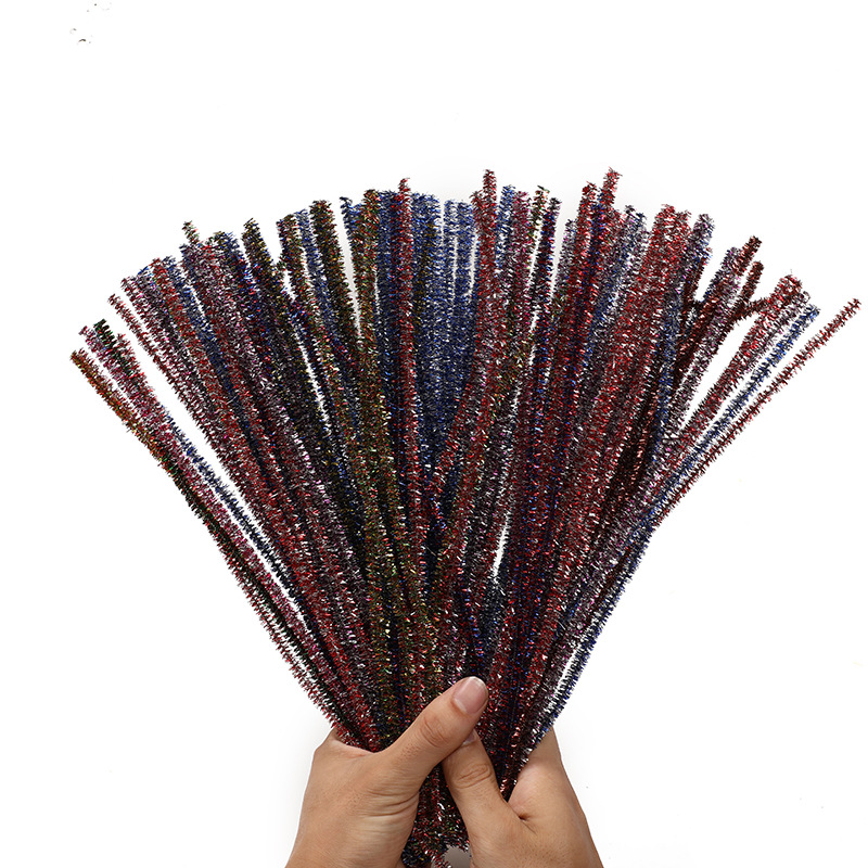 斑点金葱条毛根扭扭棒 儿童幼儿园diy手工制作材料益智毛条扭扭杠