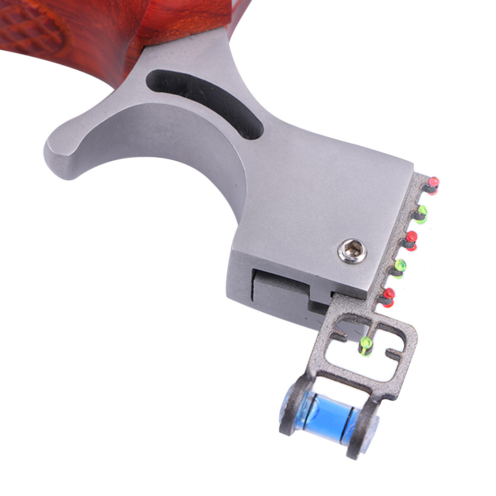 huwairen 跨境 98k檀木锁凤弹弓304不锈钢竞技弹弓批发