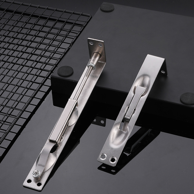 四孔暗插销不锈钢暗装插销隐藏式门栓天地插销双开门木门插销批发