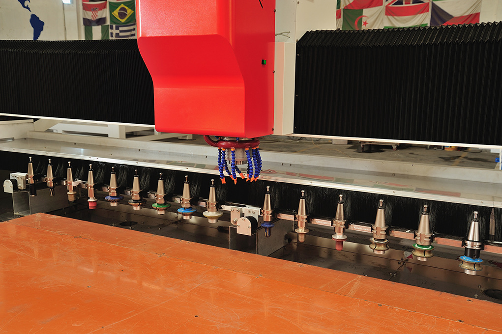 济南嘉信 大理石台面磨边机 石材加工中心岩板台面挖孔设备