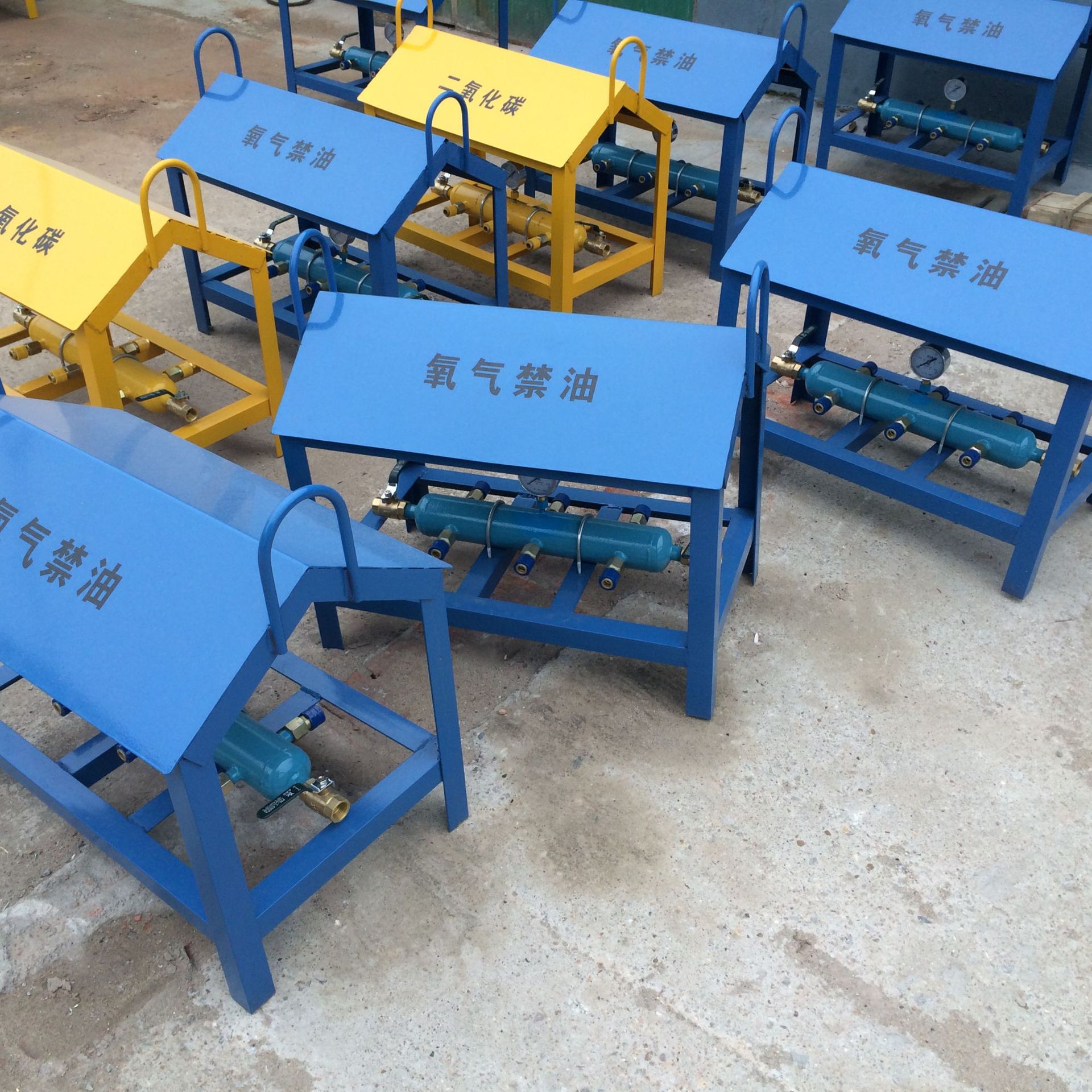 厂家推荐 室外氧气气包台 丙烷工位箱 天然气气包台 可按需定制