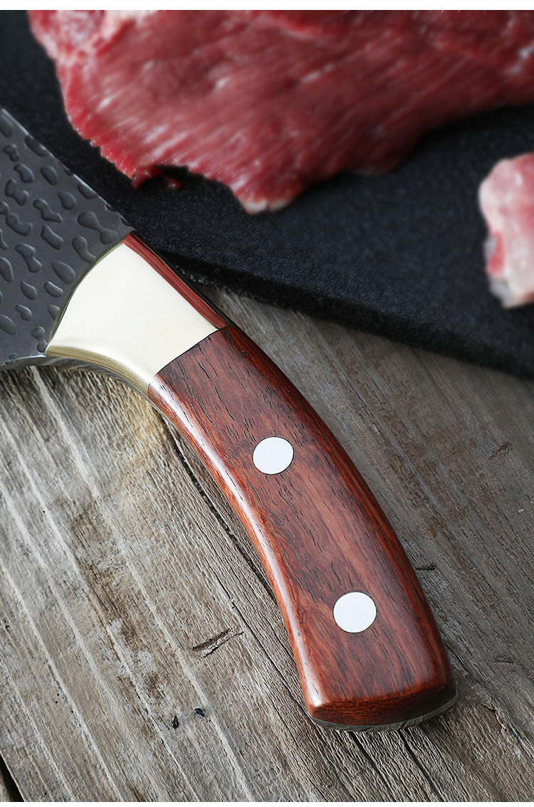 手工锻打剔骨刀分割刀不锈钢切肉卖肉专用屠宰刀尖刀割肉剔肉刀具