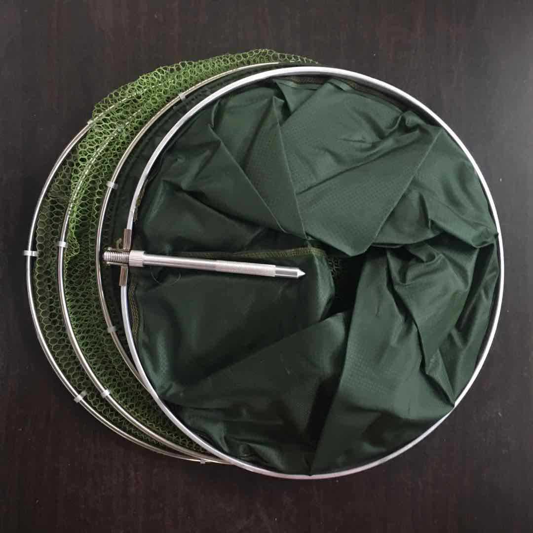 双圈草绿渔户防挂鱼护渔网鱼兜鱼护鱼桶渔具竞技鱼护