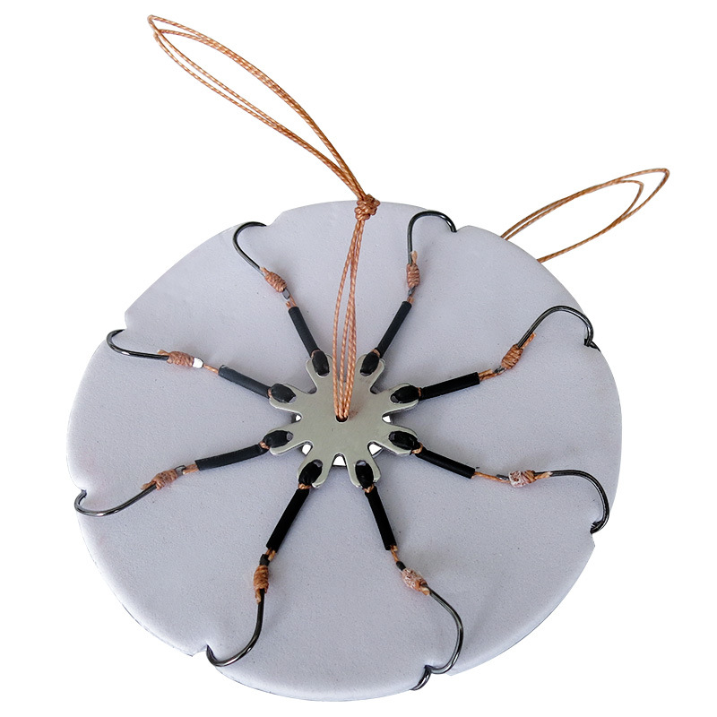 抛竿海杆钓鱼翻板钩方块饵爆炸钩盘钩硬线反板钩配件翻版片防缠绕