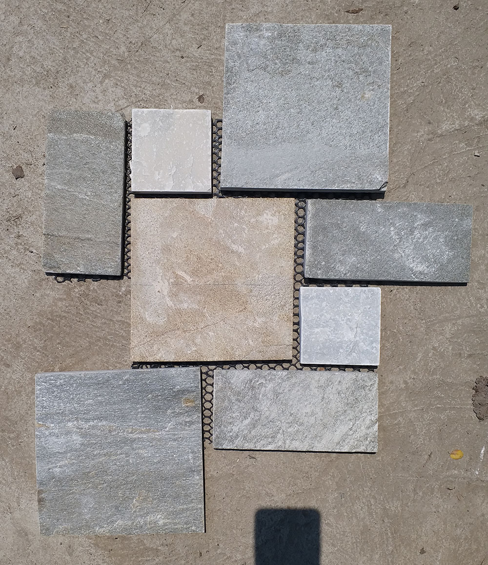 厂家直营 黄木纹方形网贴 14黄木纹冰裂纹