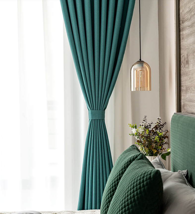 雅芙妮条纹窗帘纹理布高精密遮光窗帘工程学校窗帘纯色窗帘定制