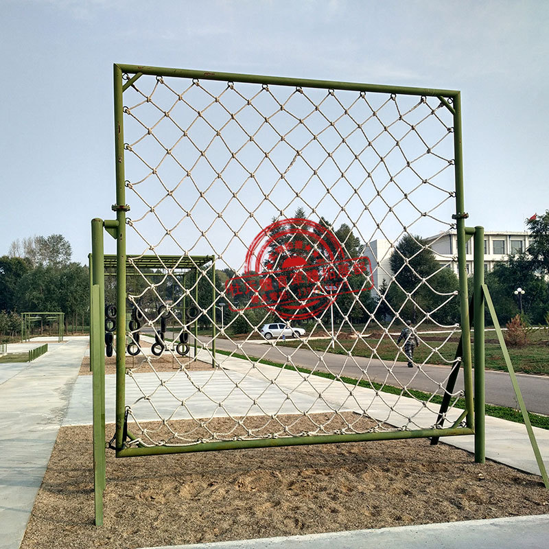 攀登攀爬绳网消防训练绳网翻山越岭四百米障碍渡海登岛晃动绳网