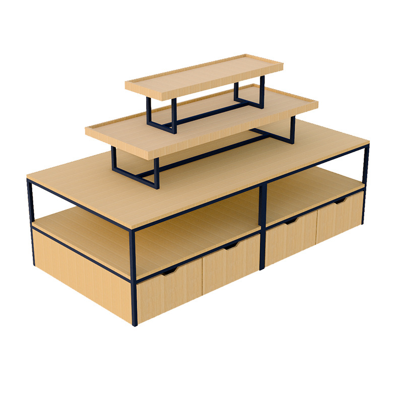 超市货架展示台饰品展示流水台 展示柜服装店展示桌