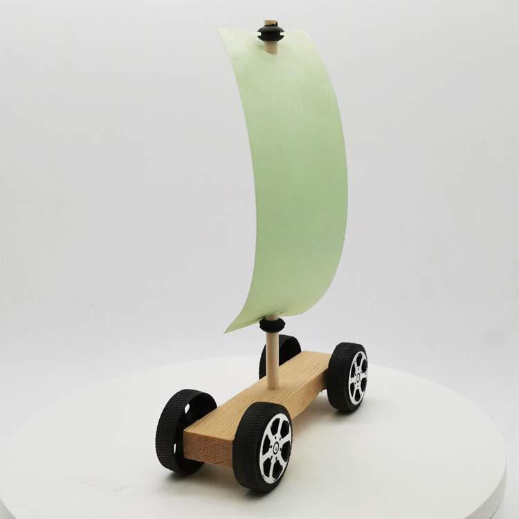 儿童创意科学小制作手工diy风帆车科技实验益智拼装玩具模型材料