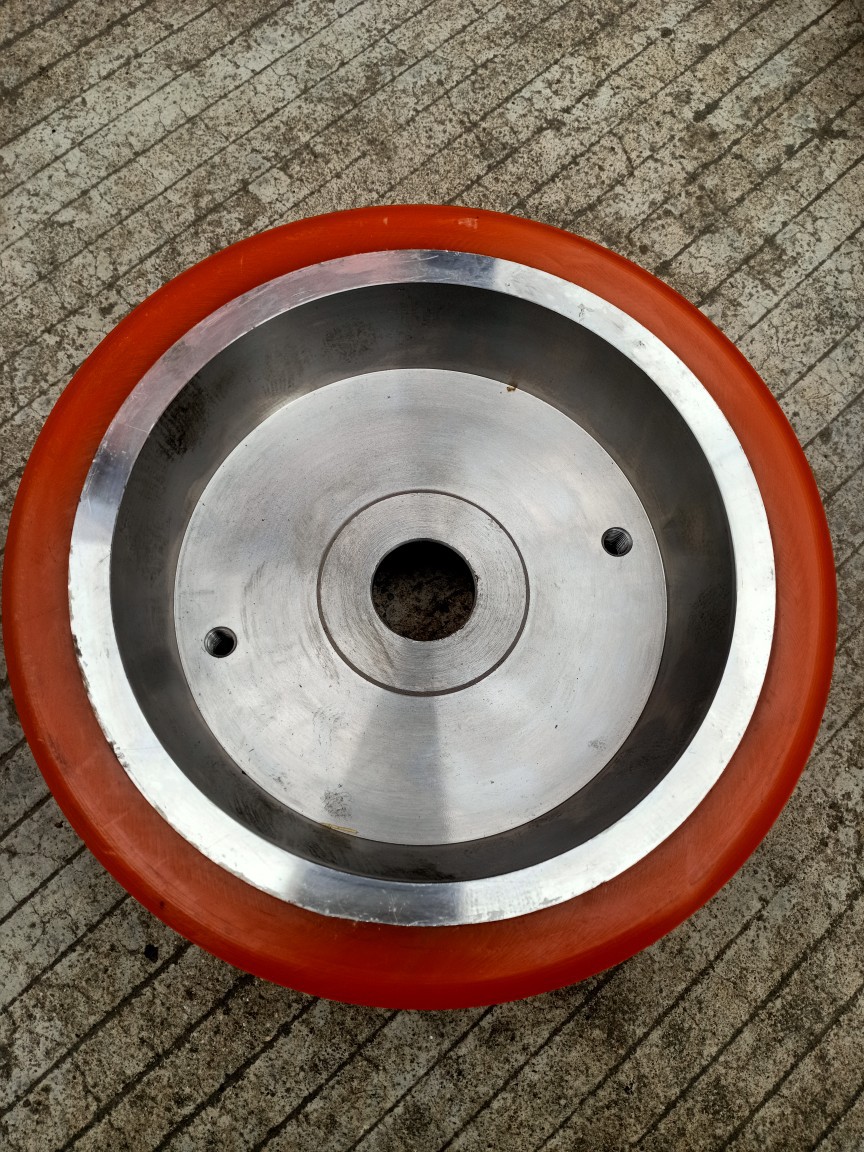 工业重型流水线脚轮 高承载力轮子 包胶轮 定制包胶轮 金属包胶