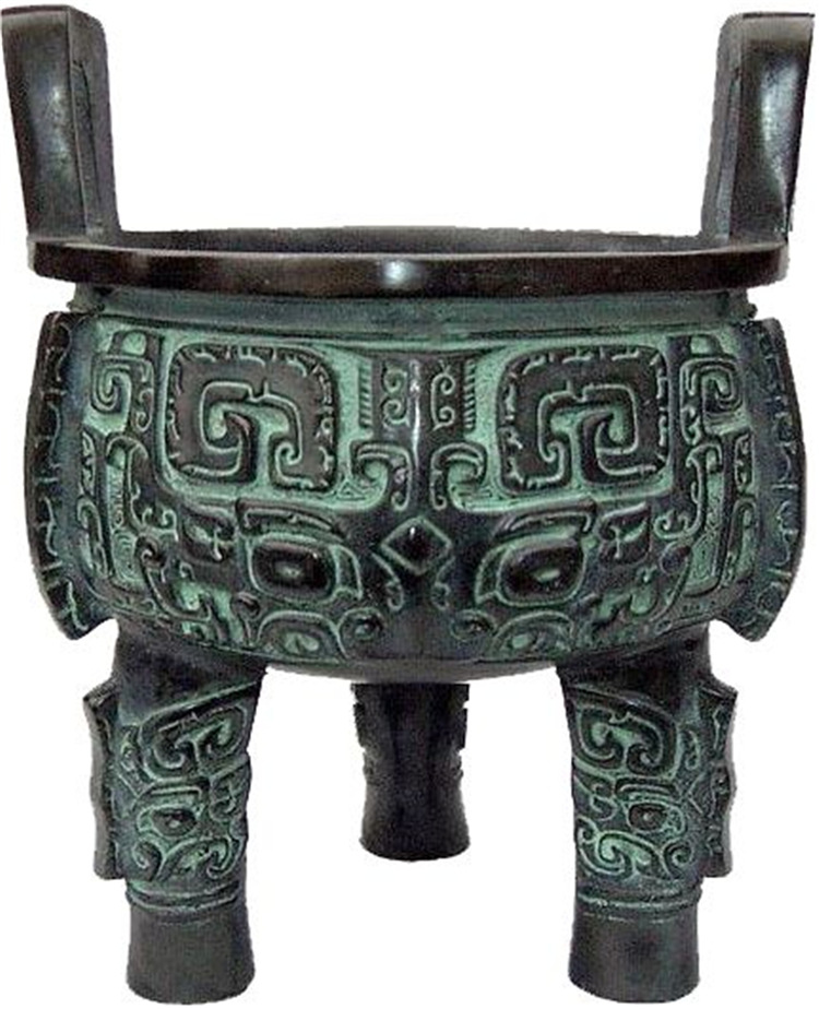 企业诚信鼎雕塑 企业铜鼎塑像 抽象铜鼎工艺品 铸铜鼎雕塑