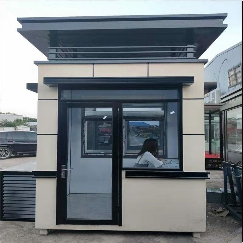 真石漆保安岗亭保温隔热欧式治安小区物业活动值班室别墅厂家定制