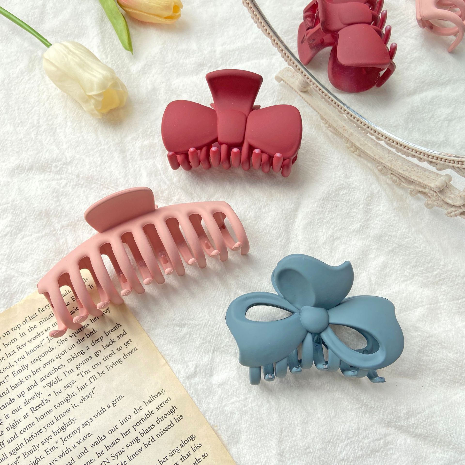 韩国大码顶夹卡子发饰大号网红洗澡头发抓夹发卡化妆架子头饰ebay