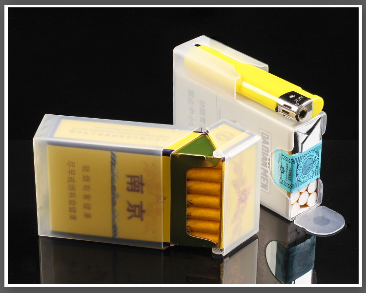 烟盒20支装塑料防压烟盒便携透明软包硬包整包装香烟盒烟具批发