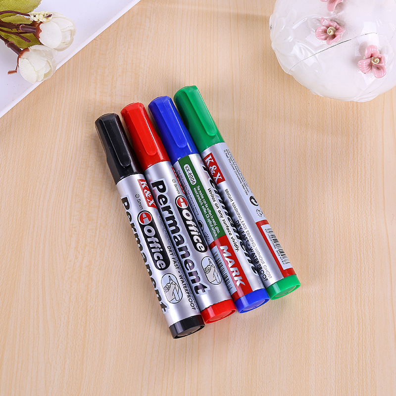 Factory Wholesale Durable Mark Pen Office Quick-Drying Black Marking Pen Wholesale Single Head Large Capacity Multi-Color Logistics Pen