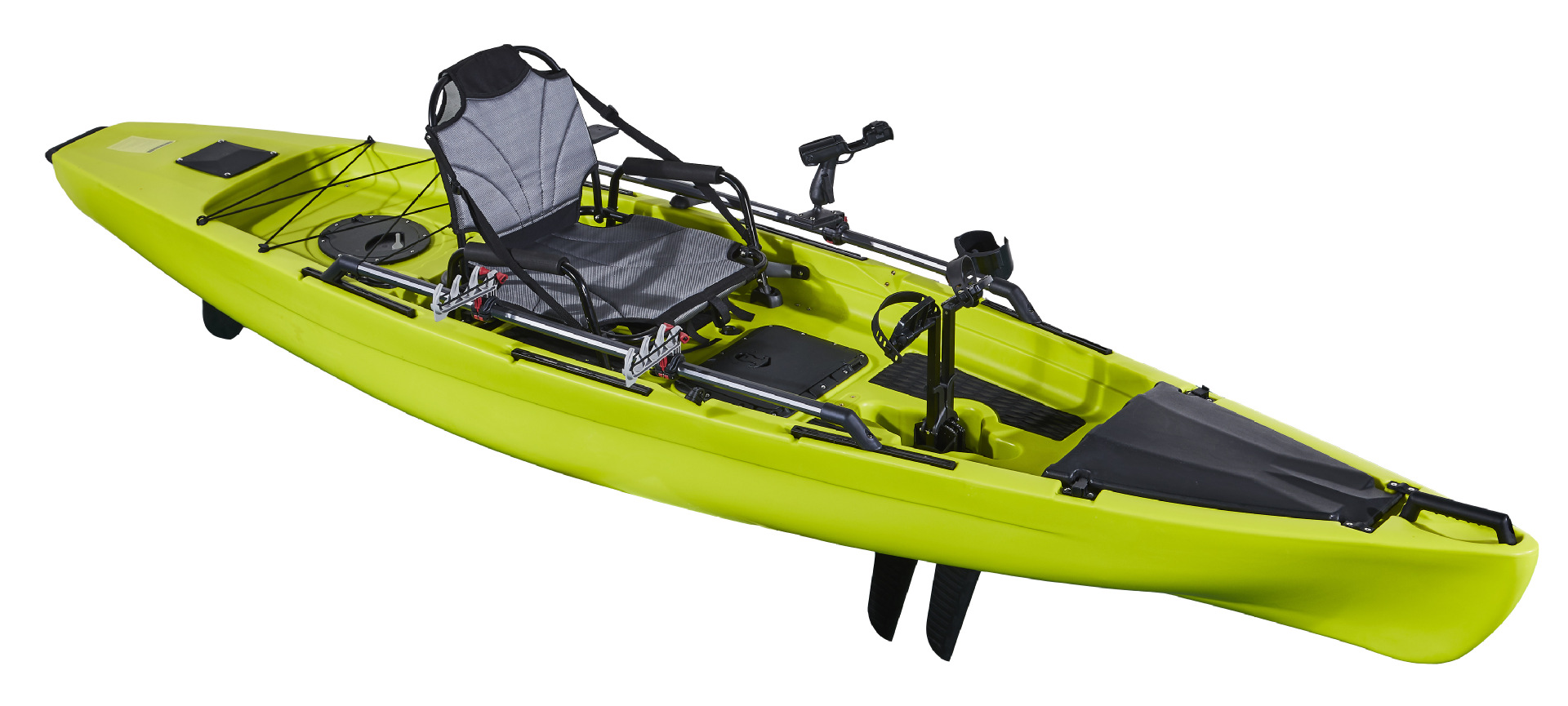 银河单人脚踏皮划艇k8 路亚钓鱼船可加装动力 塑料硬艇 厂家直销