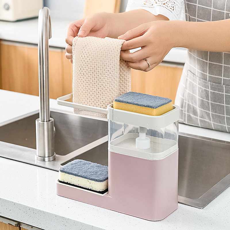 Kitchen Press Liquid Box Rag Storage Rack Sponge Draining Rack Dishwashing Table Rag Rack Storage Fantastic