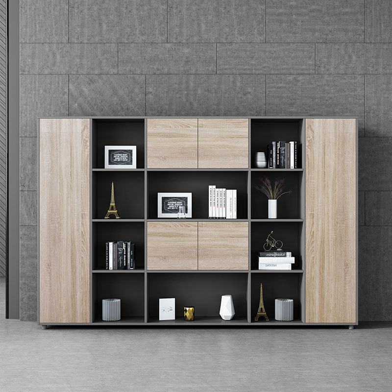 文件柜资料柜档案柜简约现代办公室书柜背景柜收纳柜储物柜木质