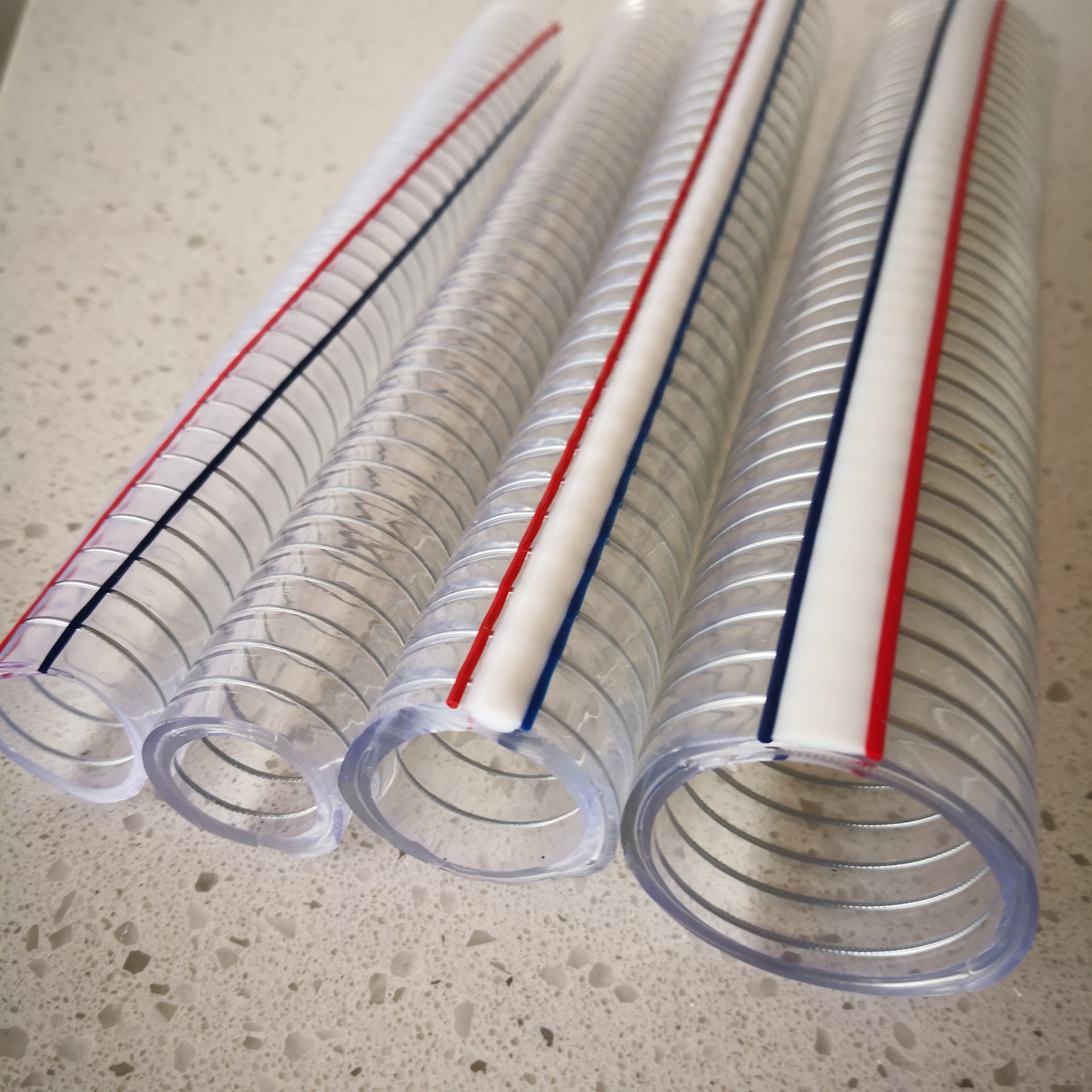 厂家供应pvc透明钢丝软管抗晒抗冻钢丝螺旋软管农业排灌用管弹性