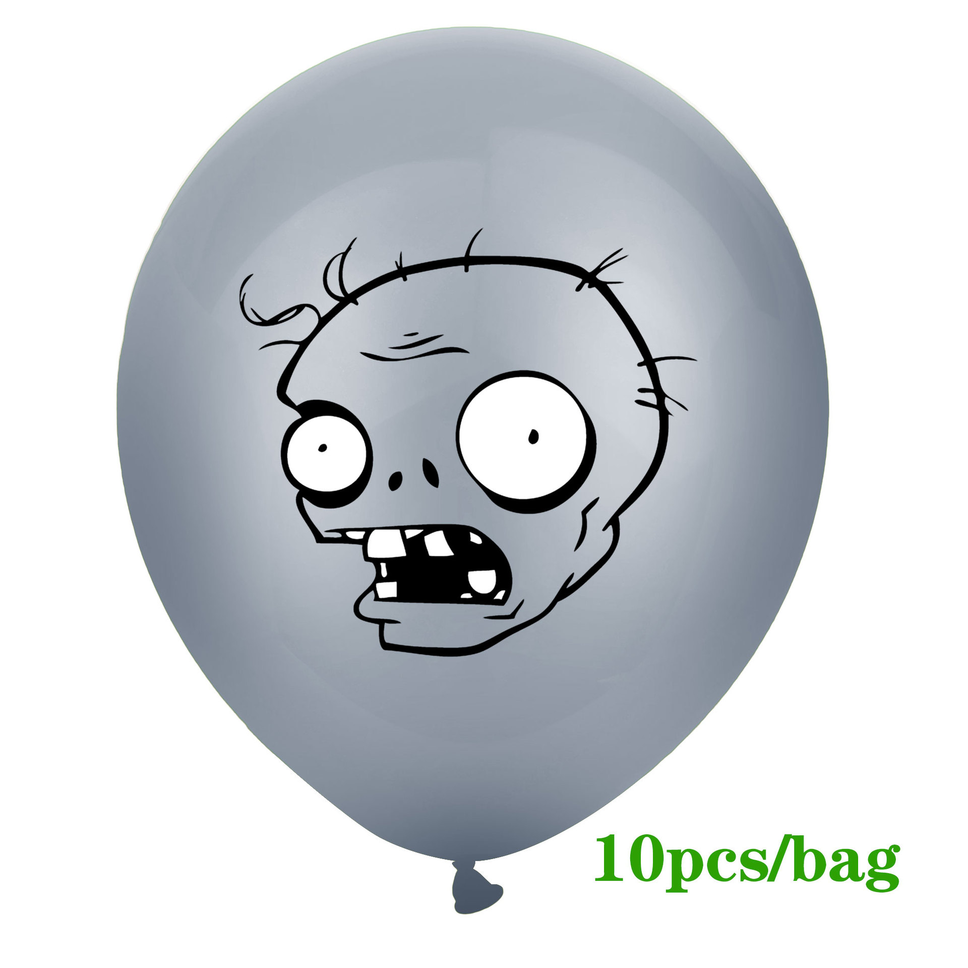 跨境新款植物大战僵尸气球 僵尸卡通派对拉旗横幅生日派对装饰