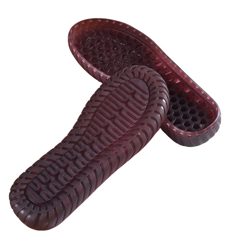 厂家直供新款水晶底牛筋鞋底果冻鞋底毛线编织泡芙花拖鞋鞋底批发