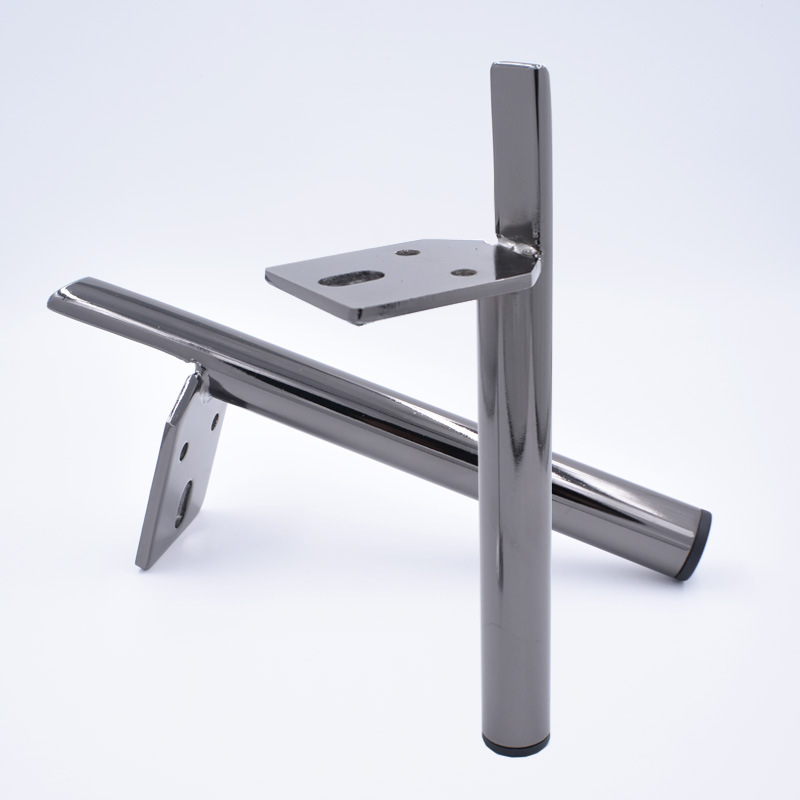 厂家定制 轻奢金属沙发脚支撑腿茶几床头柜h型家具支撑脚五金配件