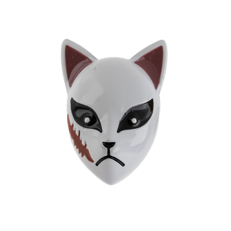 鬼灭之刃动漫周边炭治郎锖兔真菰消灾面具胸针二次元cos徽章礼品