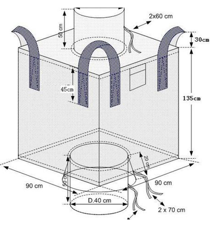 厂家直销四吊托底软托盘吨袋定制多功能软托盘1吨2吨吊袋方型吨袋