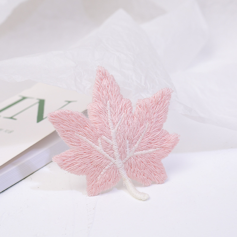 ins网红彩色树叶夹子头饰发夹顶夹优雅发卡女刘海bb夹法式侧边夹