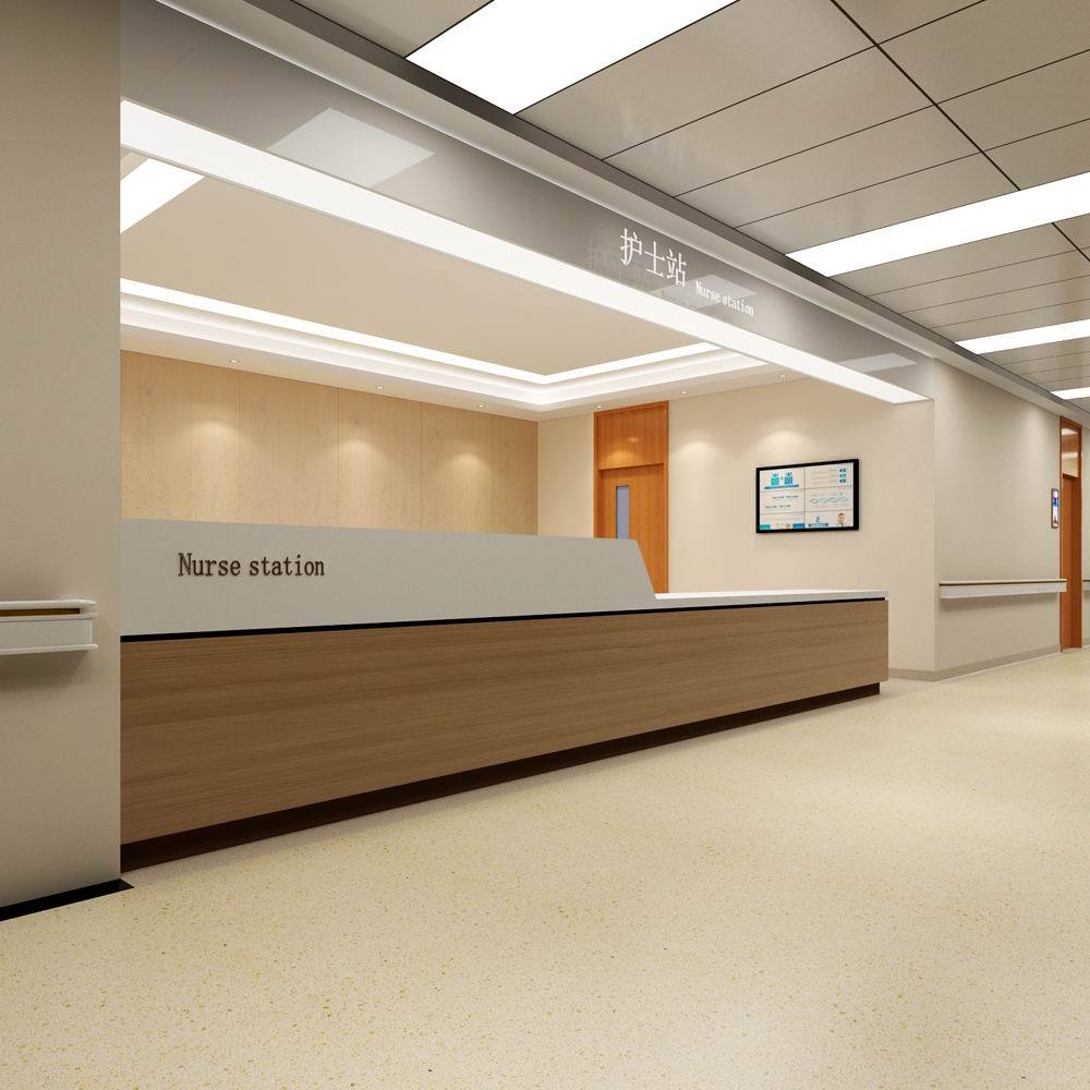 木纹烤漆分诊导诊台护士站接待台服务咨询预检分诊台医院楼层使用