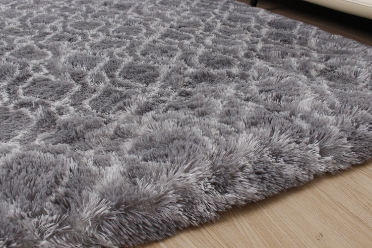 跨境长毛地毯厂家直销丝毛图案地毯客厅茶几垫毛绒地毯卧室床边垫