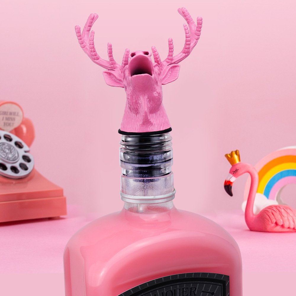 鹿头倒酒器 野格酒嘴醒酒器 天猫野格促销礼品鹿头倒酒器工厂直销