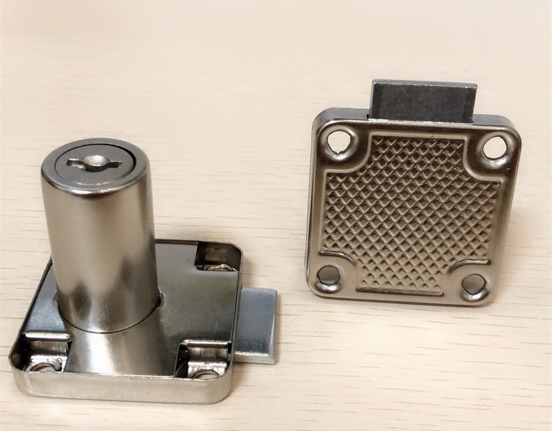 厂家货源锌合金方舌抽屉锁方形合金抽屉锁可定制加工五金家具配件