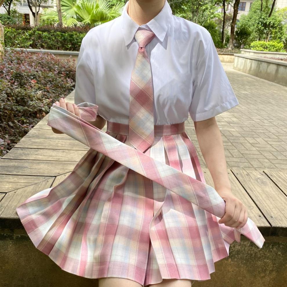 小椿jk/水果糖制服格裙套装正版高腰百褶裙女校园风软萌甜酷款