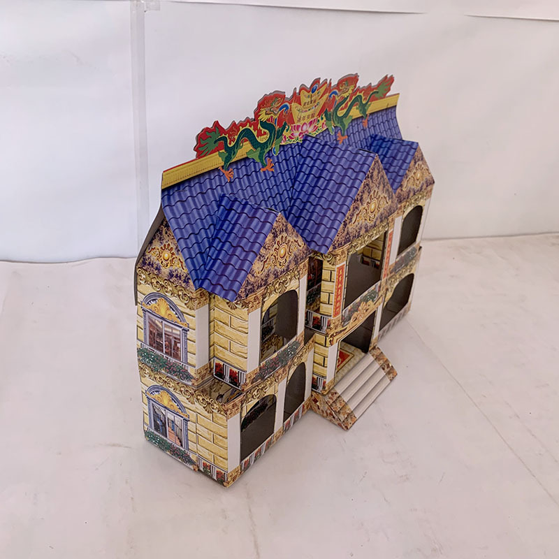 纸糊成品五七上坟楼房别墅灵屋纸房子烧纸祭祀殡葬清明死人大全套