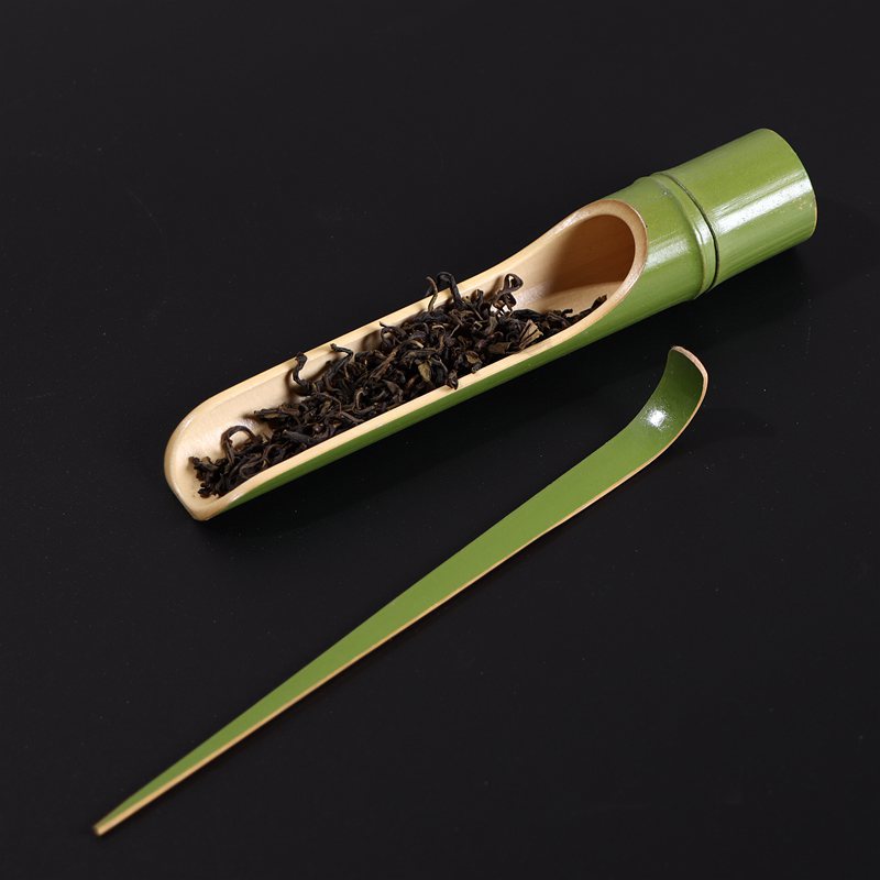 出口日本大漆工艺竹茶具套装 和风竹茶勺 茶扒 茶道配件 功夫茶