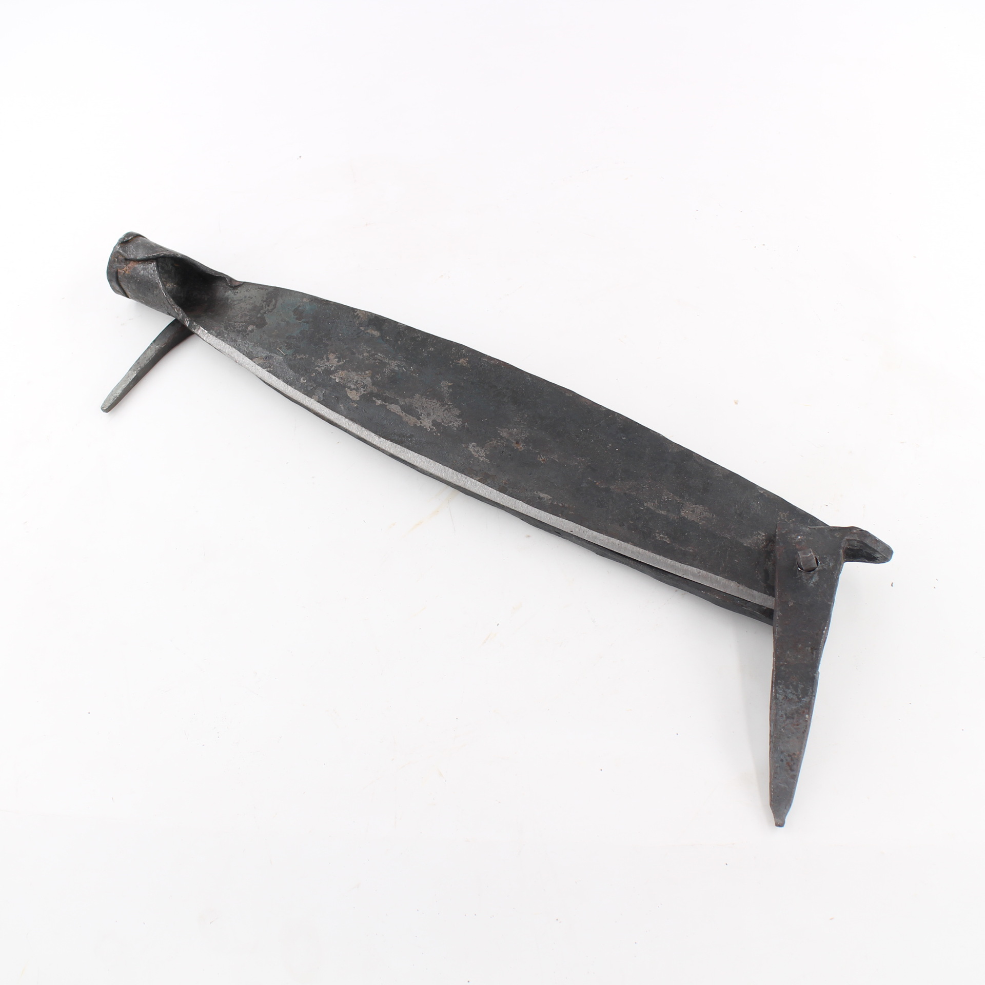 切草药的侧刀老式加厚铡刀铡草刀家用砸豆杆锻打闸刀手动铡草机-阿里